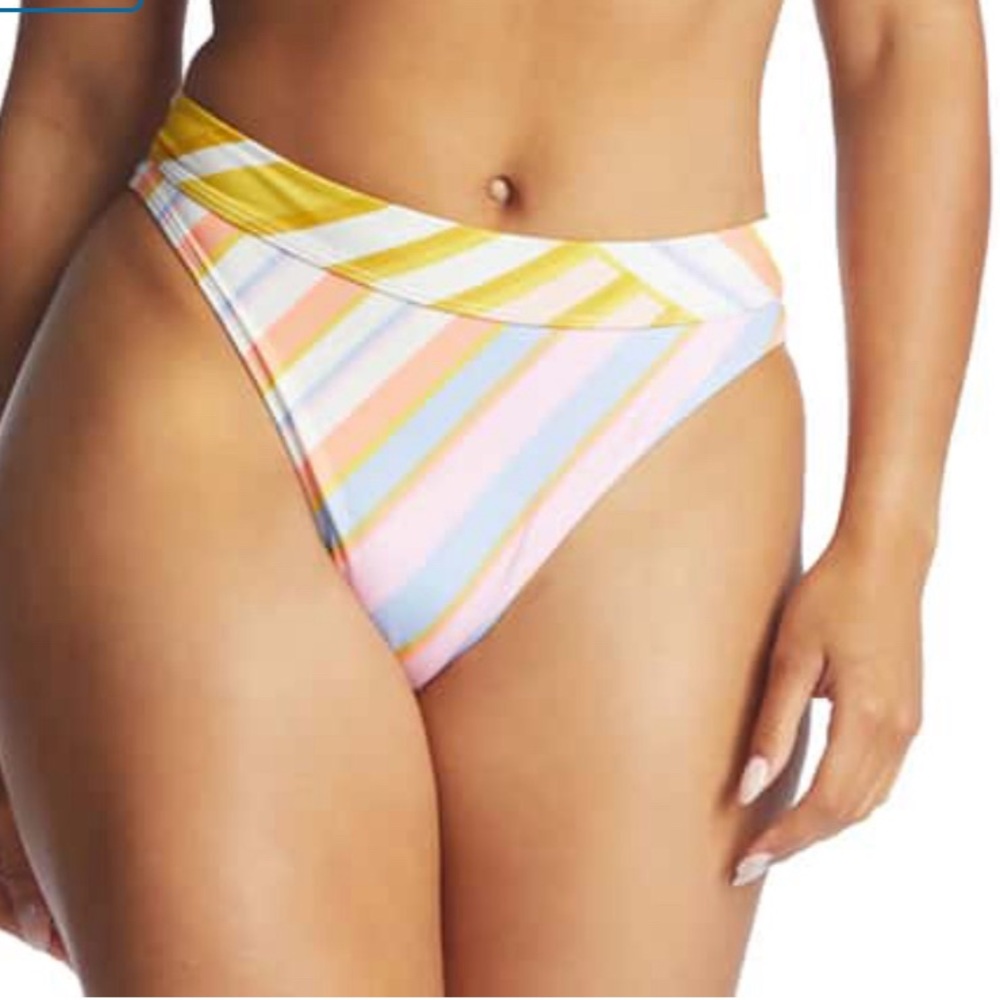 NWT Billabong High Waist Break of Dawn Bikini Bottoms in Size XL
